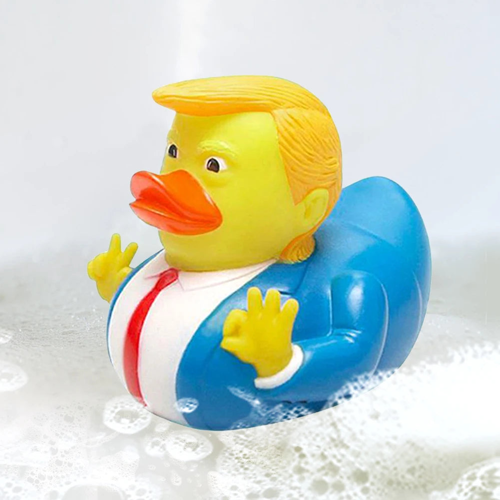 Trump Rubber Duck Bath Toy Novelty Shower Water Floating US President Baby Water Toy for Kids Gift Birthdays Showers Bath Time