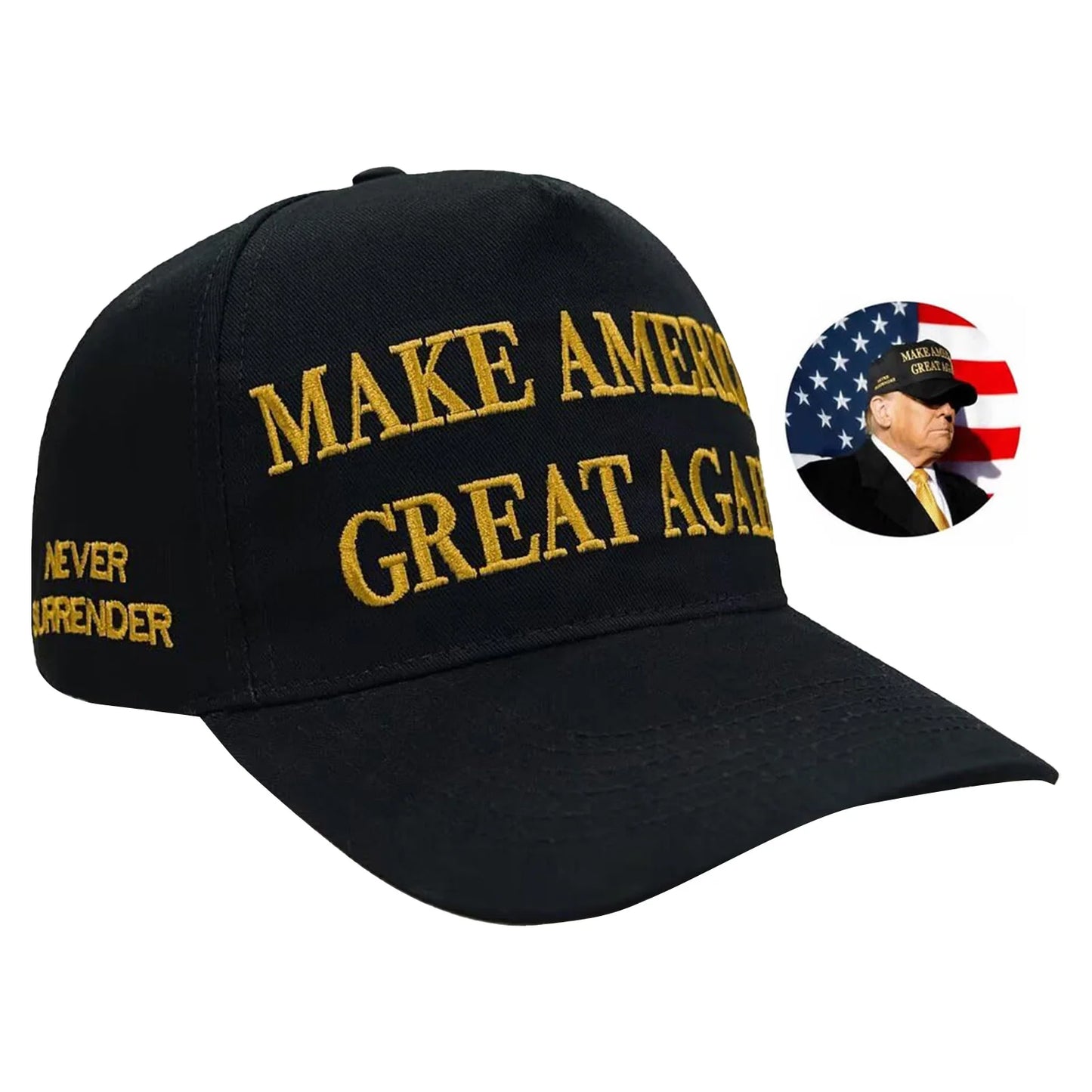 Embroidered MAGA Adjustable Snapback Hat