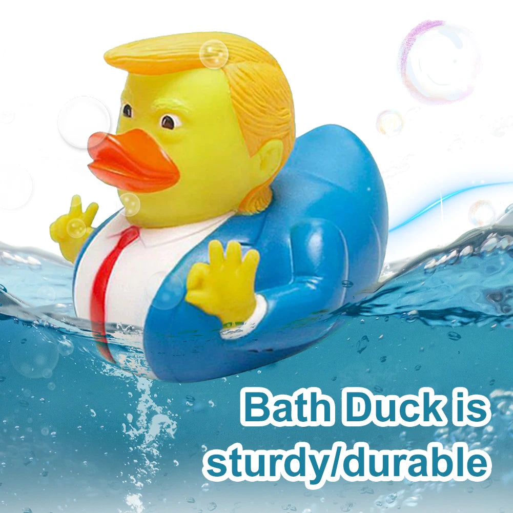 Trump Rubber Duck Bath Toy Novelty Shower Water Floating US President Baby Water Toy for Kids Gift Birthdays Showers Bath Time