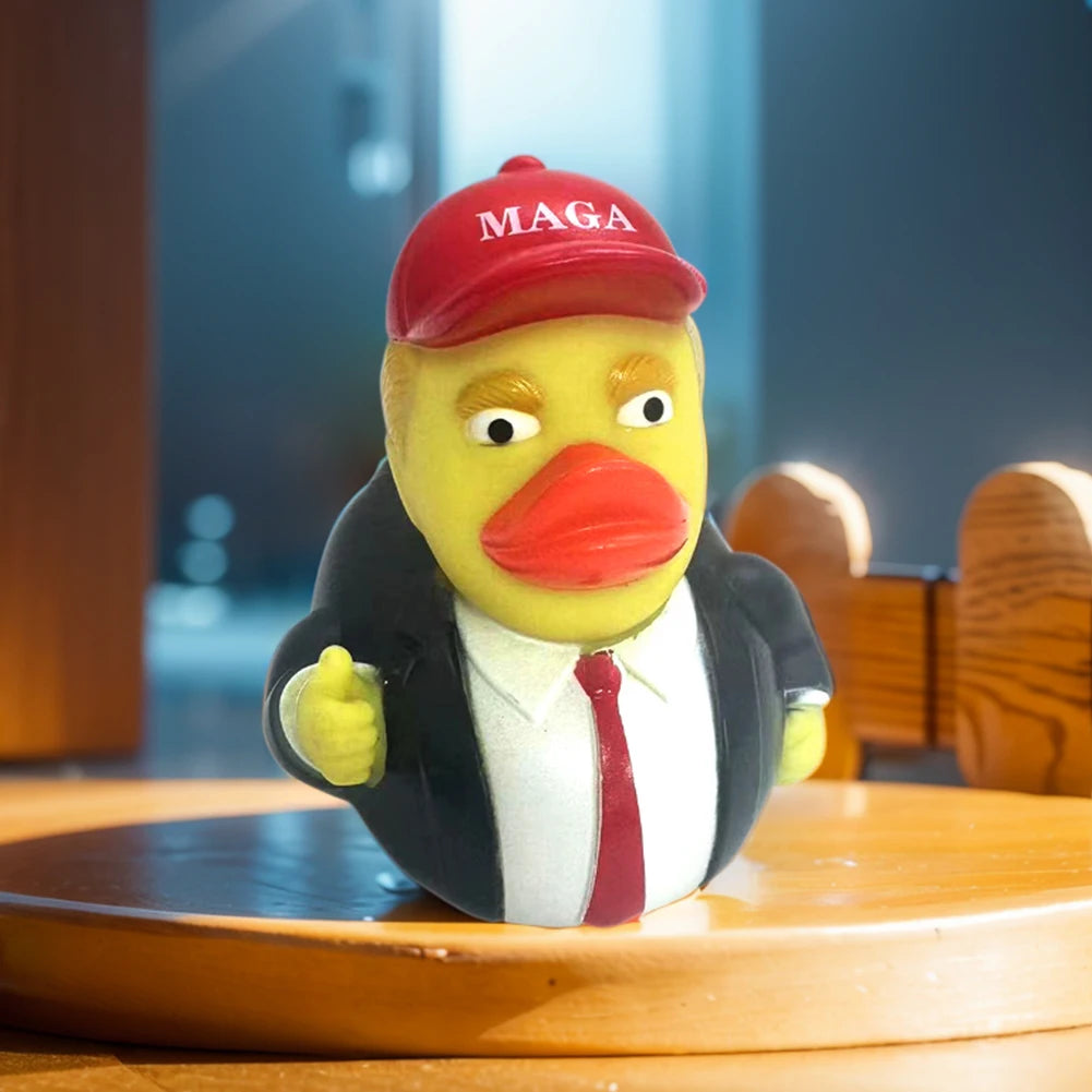 Trump Rubber Duck Bath Toy Novelty Shower Water Floating US President Baby Water Toy for Kids Gift Birthdays Showers Bath Time