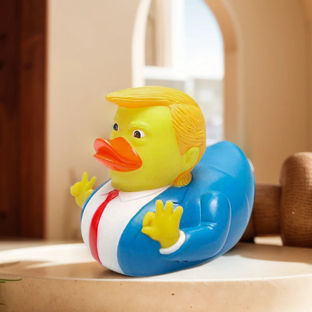 Trump Rubber Duck Bath Toy Novelty Shower Water Floating US President Baby Water Toy for Kids Gift Birthdays Showers Bath Time
