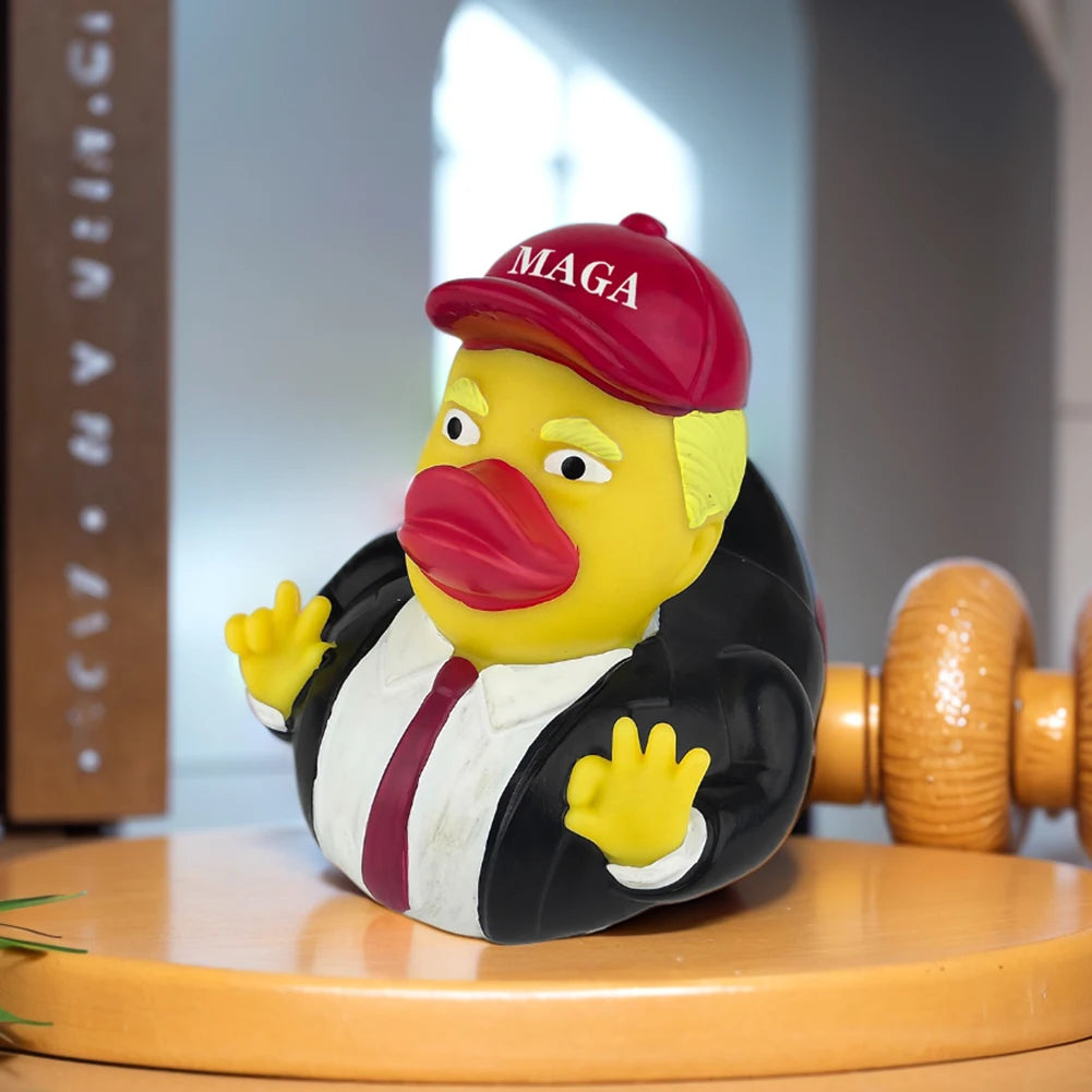 Trump Rubber Duck Bath Toy Novelty Shower Water Floating US President Baby Water Toy for Kids Gift Birthdays Showers Bath Time