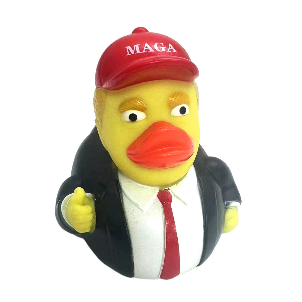 Trump Rubber Duck Bath Toy Novelty Shower Water Floating US President Baby Water Toy for Kids Gift Birthdays Showers Bath Time