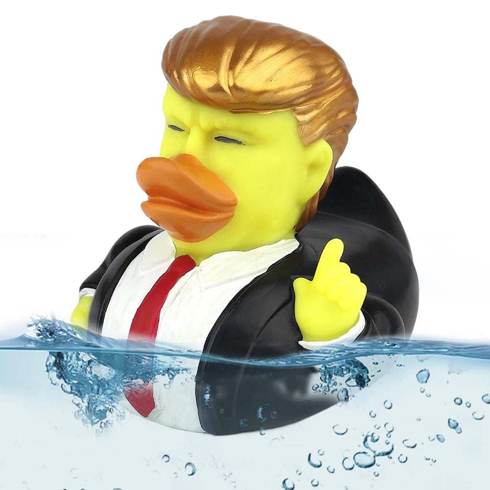Trump Rubber Duck Bath Toy Novelty Shower Water Floating US President Baby Water Toy for Kids Gift Birthdays Showers Bath Time
