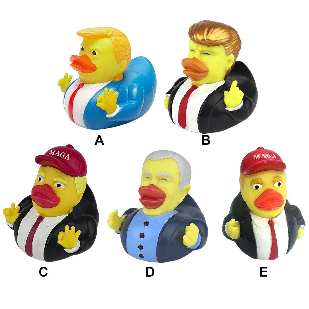 Trump Rubber Duck Bath Toy Novelty Shower Water Floating US President Baby Water Toy for Kids Gift Birthdays Showers Bath Time