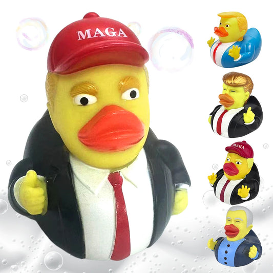 Trump Rubber Duck Bath Toy Novelty Shower Water Floating US President Baby Water Toy for Kids Gift Birthdays Showers Bath Time
